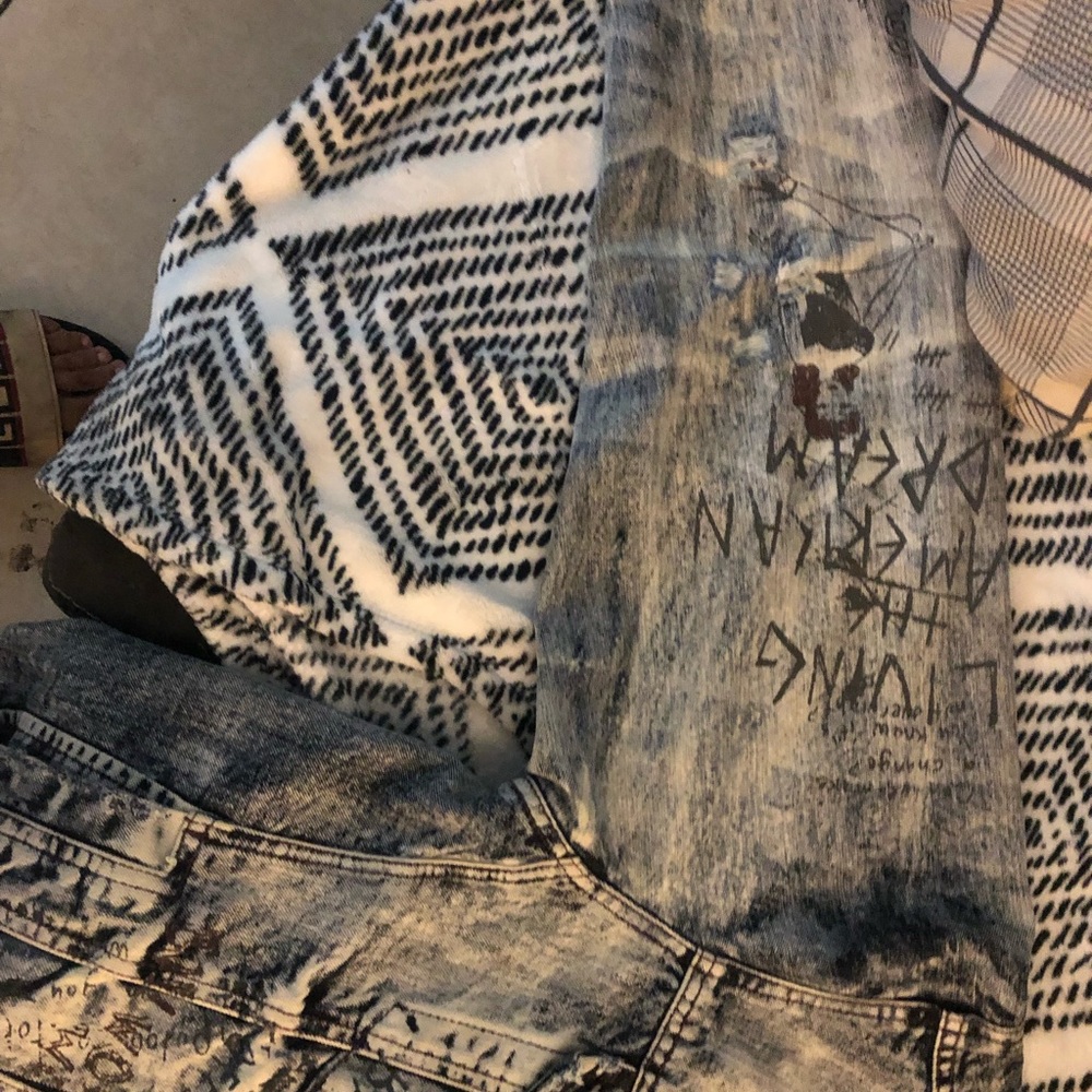 Custom made jean jacket
